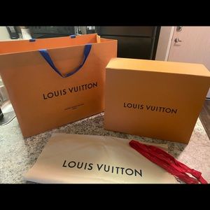 Authentic LV Box, Dust bag, Ribbon & Bag